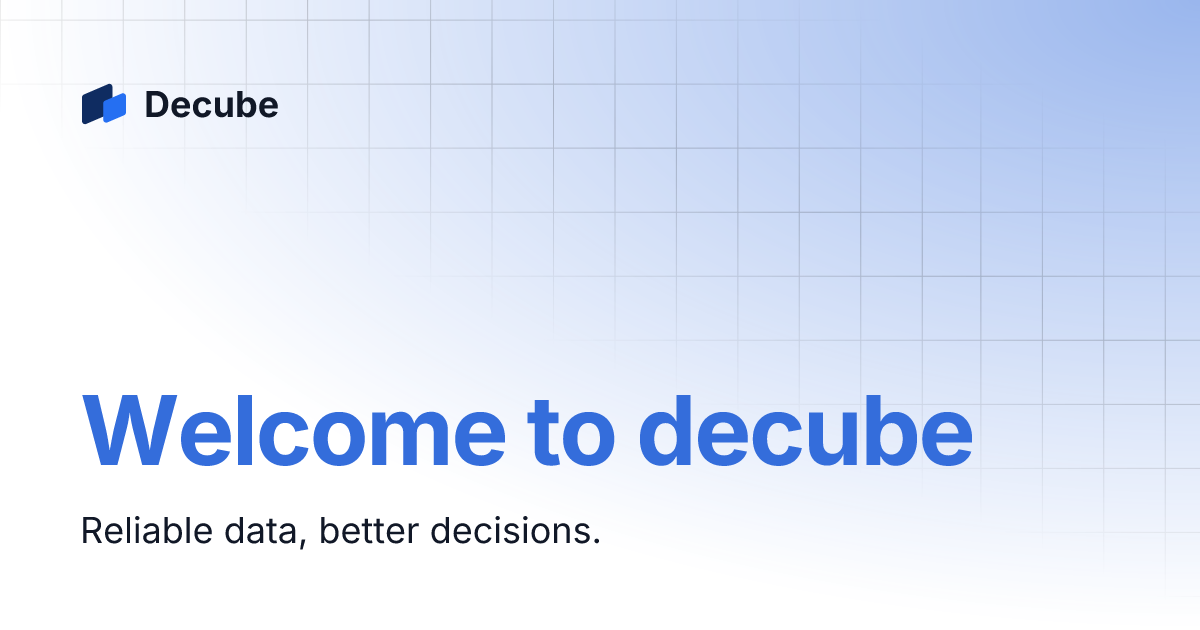 Welcome to decube decube
