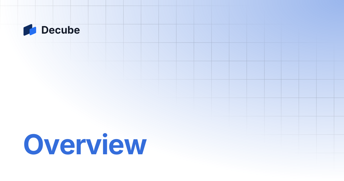 Overview | Decube